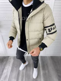 Geaca barbati groasa bej de iarna CU MIC DEFECT 2852 D0-3